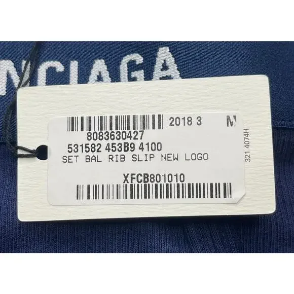 10-12 BALENCIAGA Men's Underwear Briefs 3-PACK Blue Medium